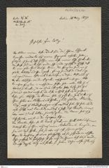 Nachlass Franz Steindachner, Brief von C. B. Klunzinger an Franz Steindachner (18.03.1879), Inv.Nr. 269.02, Seite 1